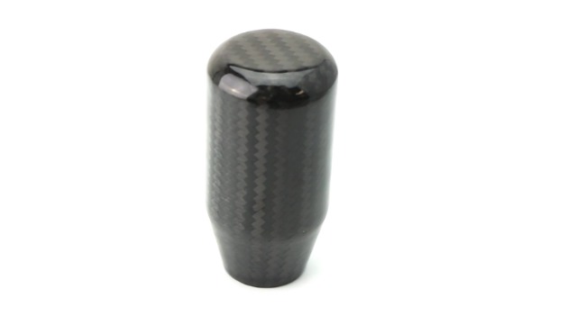 iJDMTOY Glossy Black Real Carbon Fiber Shift Knob Compatible with